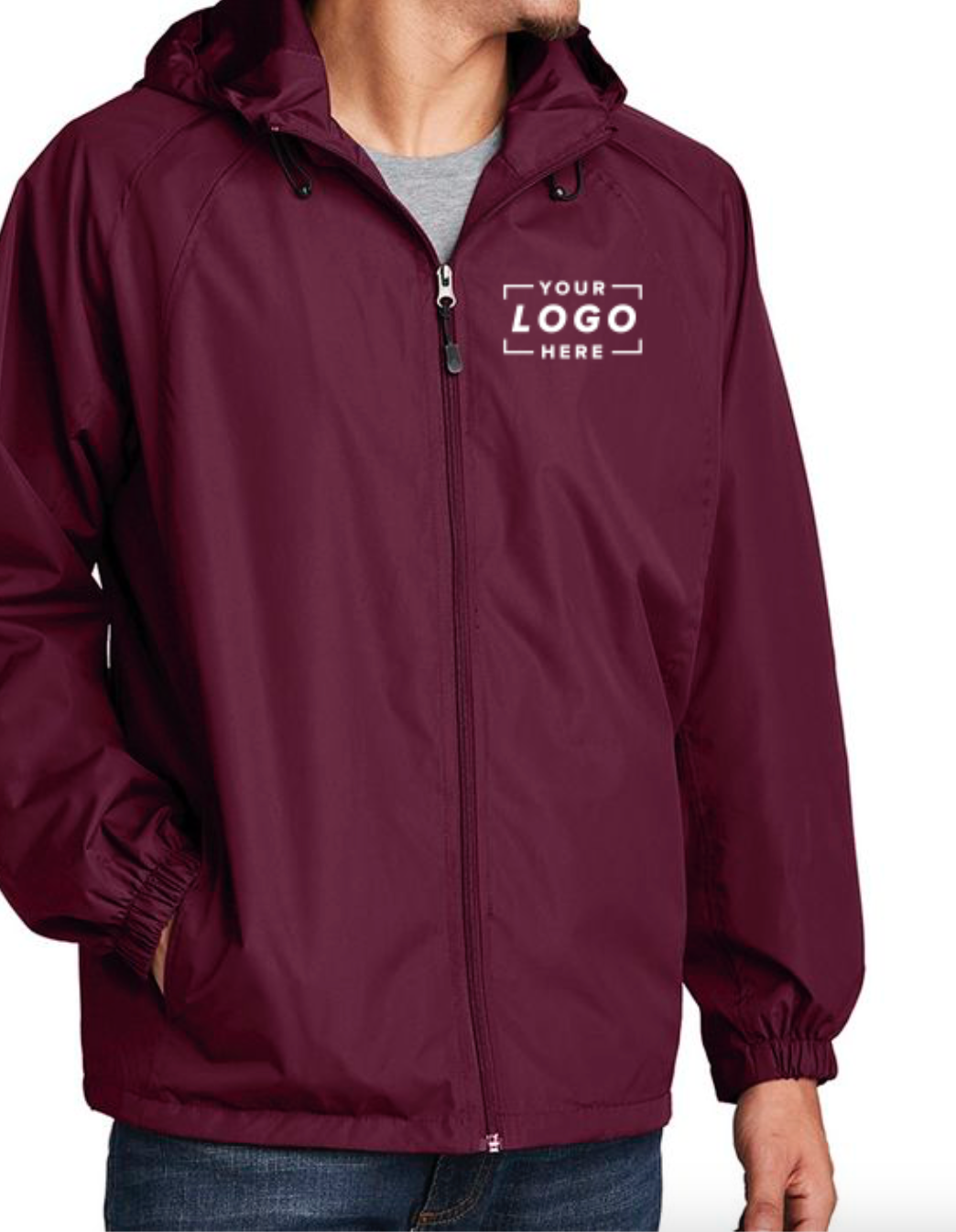 Sport-Tek Hooded Raglan Jacket